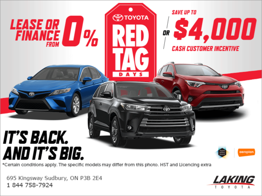 Toyota's Red Tag Days