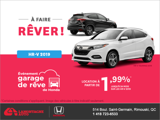 Louez le Honda HR-V 2019!