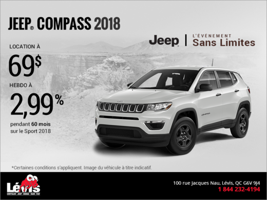 Conduisez un Jeep Compass 2018
