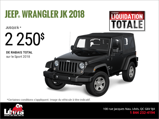 Conduisez un Jeep Wrangler 2018