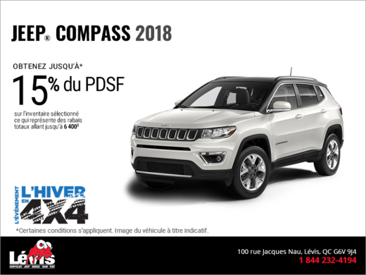 Conduisez un Jeep Compass 2018!