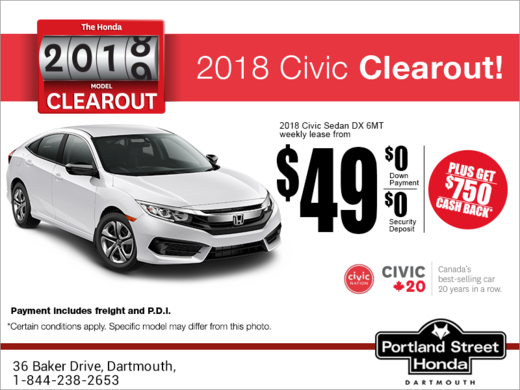 Lease the 2018 Honda Civic Sedan!