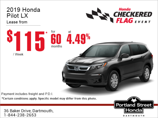 Lease the 2019 Honda Pilot!