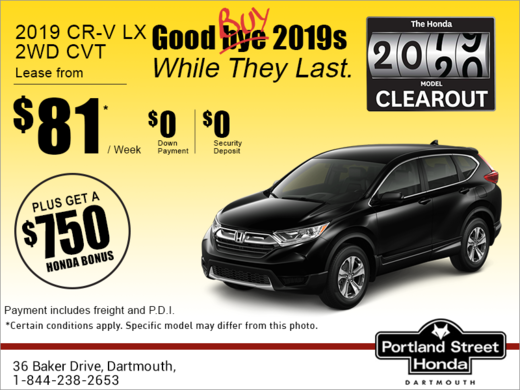 Lease the 2019 Honda CR-V !