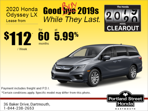Lease the 2020 Honda Odyssey!