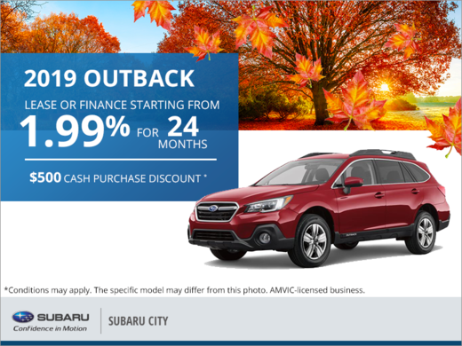 Get the 2019 Subaru Outback Today!