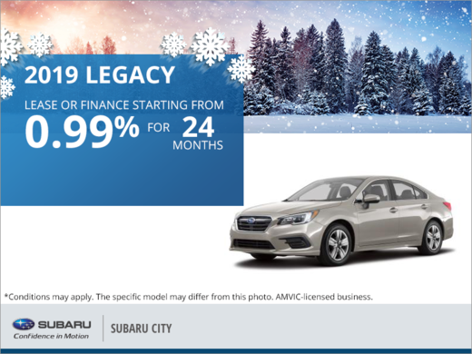 Get the 2019 Subaru Legacy Today!