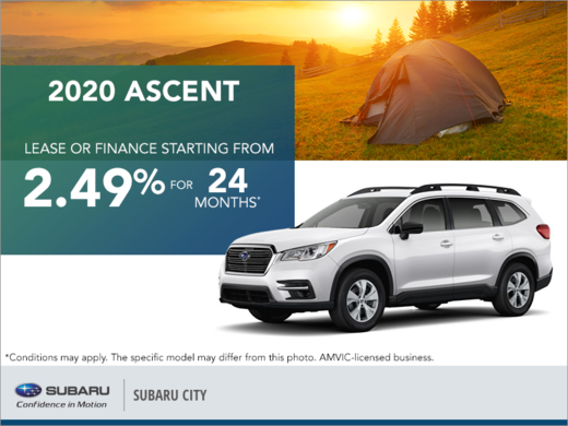 Get the 2020 Subaru Ascent Today!