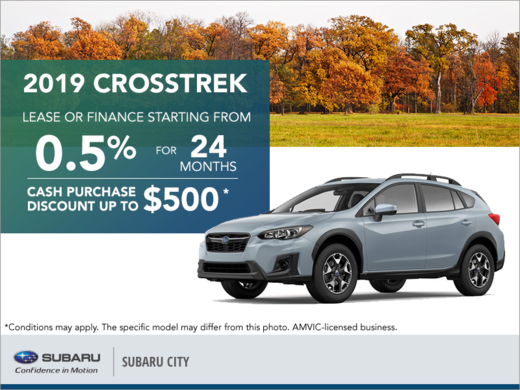 Get the 2019 Subaru Crosstrek Today!