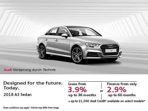 Save Big on the 2018 Audi A3 Sedan