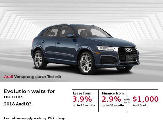 This Month, Save Big on the 2018 Audi Q3