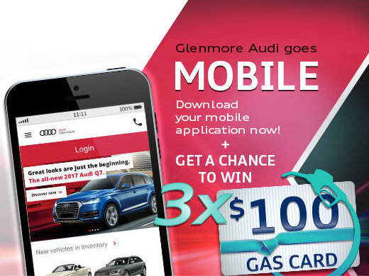 Win Big With Glenmore Audi's New Mobile App!