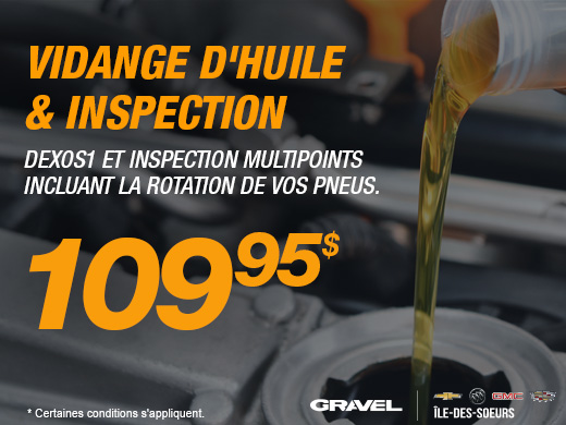 Coupons de changement d'huile discount