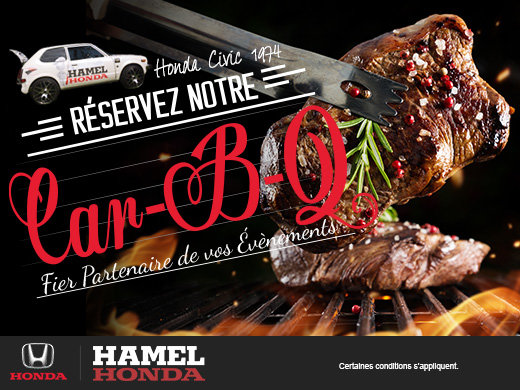 Réservez notre Car-B-Q