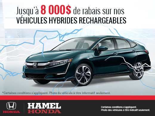 Rabais sur nos véhicules hybrides rechargeables
