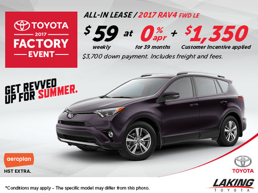 Save Big on the All-New 2017 Toyota RAV4