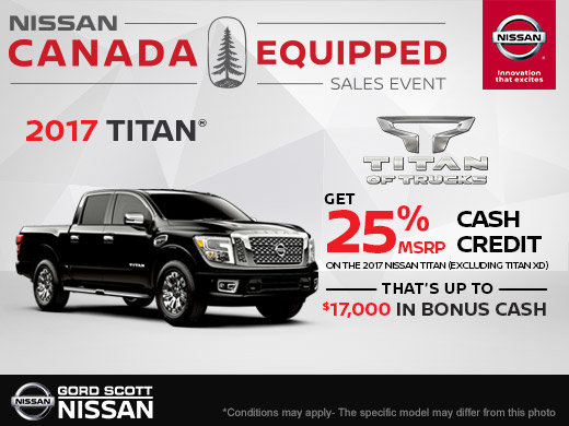 Get the 2017 Nissan Titan Today!