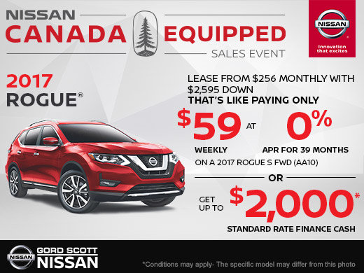 Get the 2017 Nissan Rogue Today!