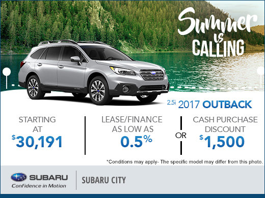 Huge Savings on the 2017 Subaru Outback!