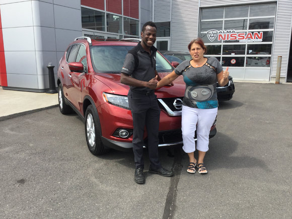 Merci Frédéric Berube d'Alma Nissan