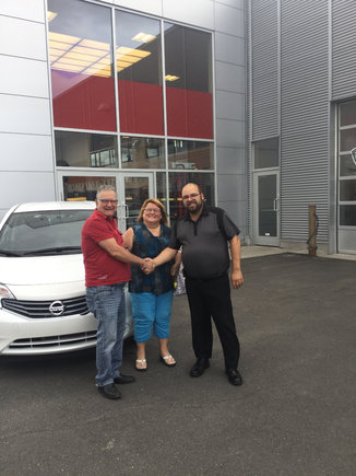 Merci Frédéric Larouche d'Alma Nissan