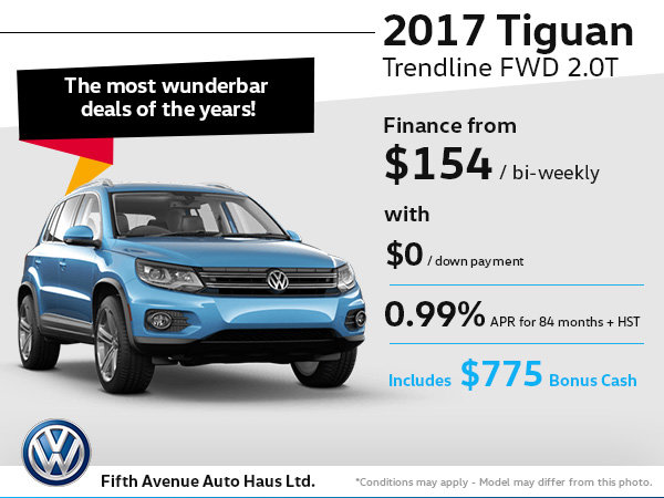 Drive home the 2017 Volkswagen Tiguan