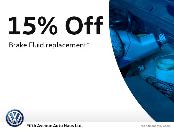 15% Off Brake Fluid Replacement
