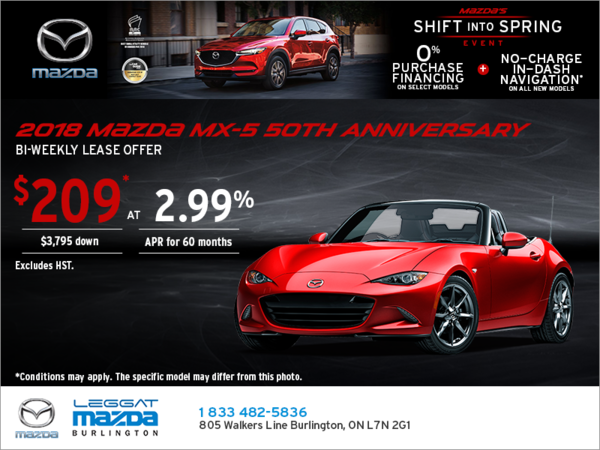 Get the 2018 Mazda MX-5 Today!