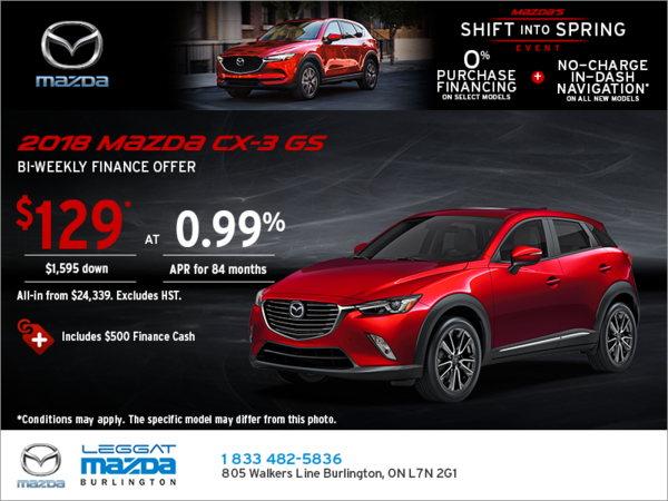 Get the 2018 Mazda CX-3 Today!