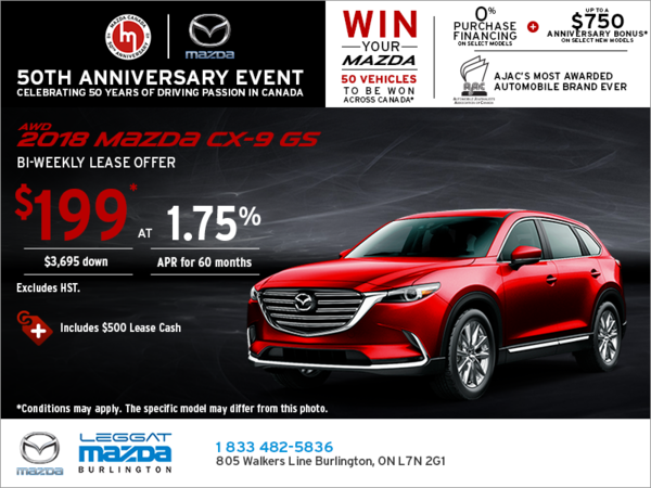 Get the 2018 Mazda CX-9 Today!
