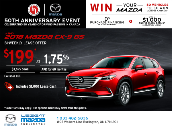 Get the 2018 Mazda CX-9 Today!