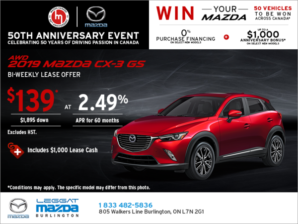 Get the 2019 Mazda CX-3 Today!