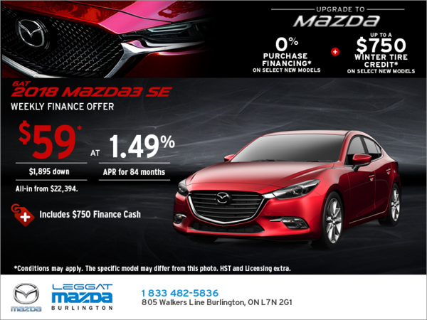 Get the 2018 Mazda3 Today!