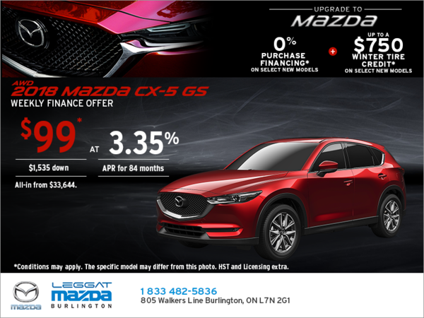 Get the 2018 Mazda CX-5 Today!