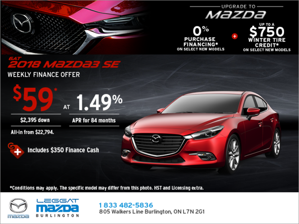 Get the 2018 Mazda3 Today!