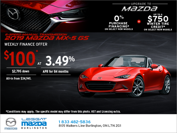 Get the 2019 Mazda MX-5 Today!