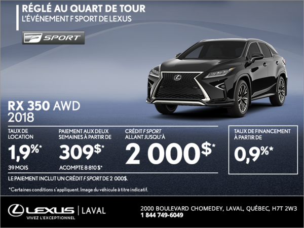 Lexus RX 350 2018