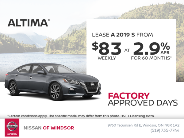 Get the 2019 Nissan Altima Today!