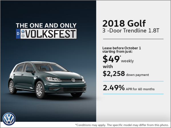 Get the 2018 Golf 3-Door!