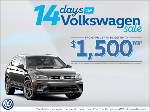 14 days of Volkswagen Sale