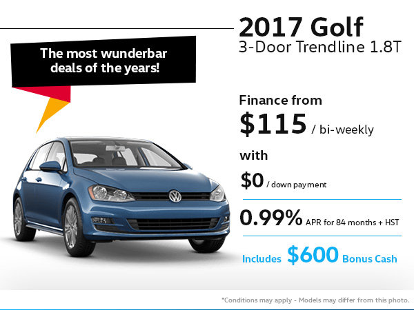 Drive home the 2017 Volkswagen Golf