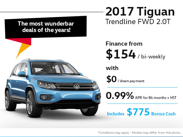 Drive home the 2017 Volkswagen Tiguan
