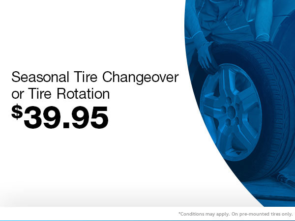 Seasonal Tire Changeover or Tire Rotation for $39.95