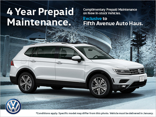Complimentary 4 year Prepaid Maintenance!