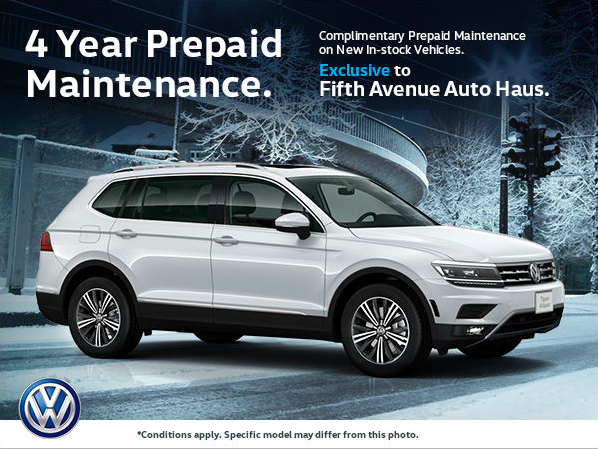 Complimentary 4 year Prepaid Maintenance!