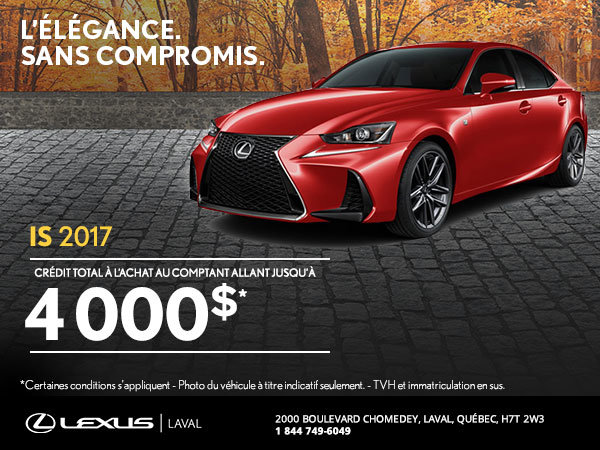 Lexus IS 2017 en rabais