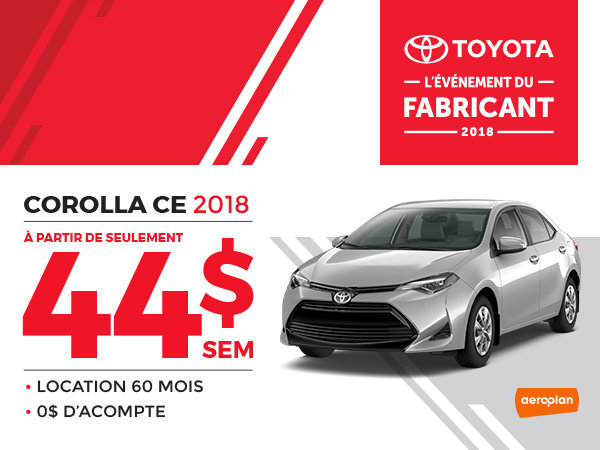 COROLLA CE 2018