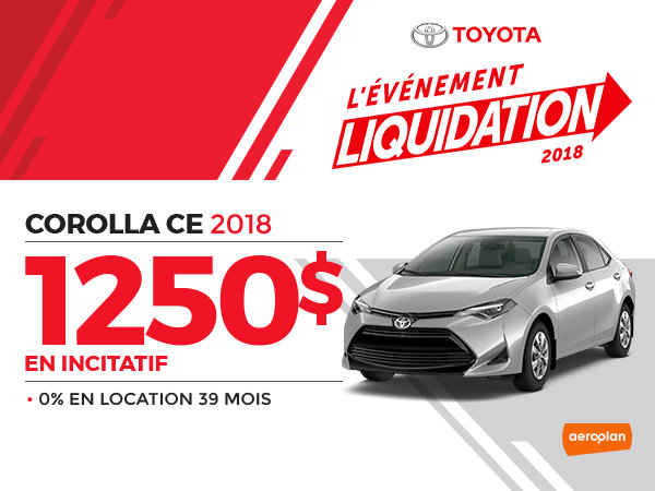 COROLLA CE 2018