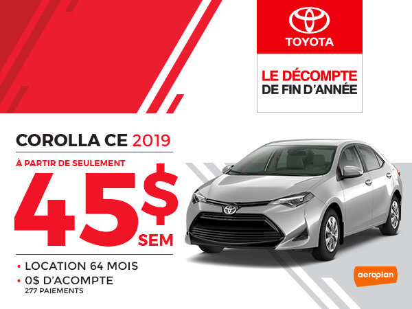 COROLLA CE 2019