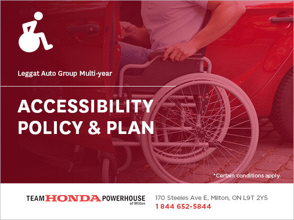 Leggat Auto Group's Multi-year Accessibility Policy & Plan